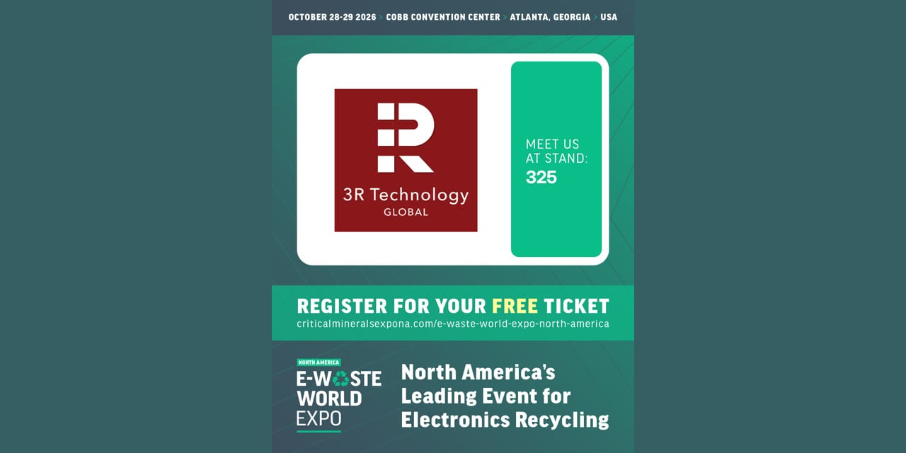 Meet Us at E-Waste World Expo North America — Stand 325