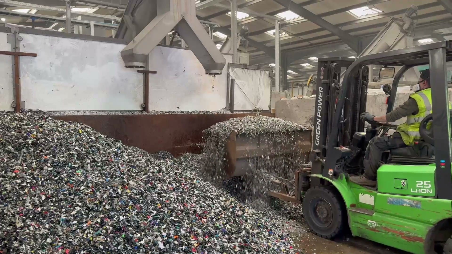 Inside the First Stage of E-Waste Processing